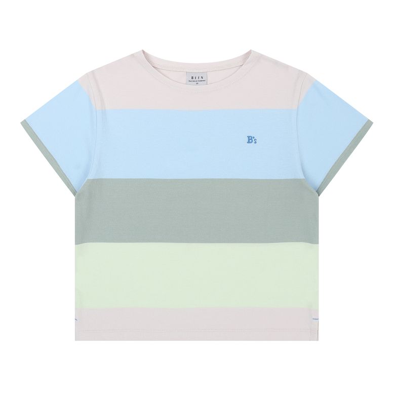 BZ31TS01SB 스카이 블루 덴깡 스트라이프 티셔츠