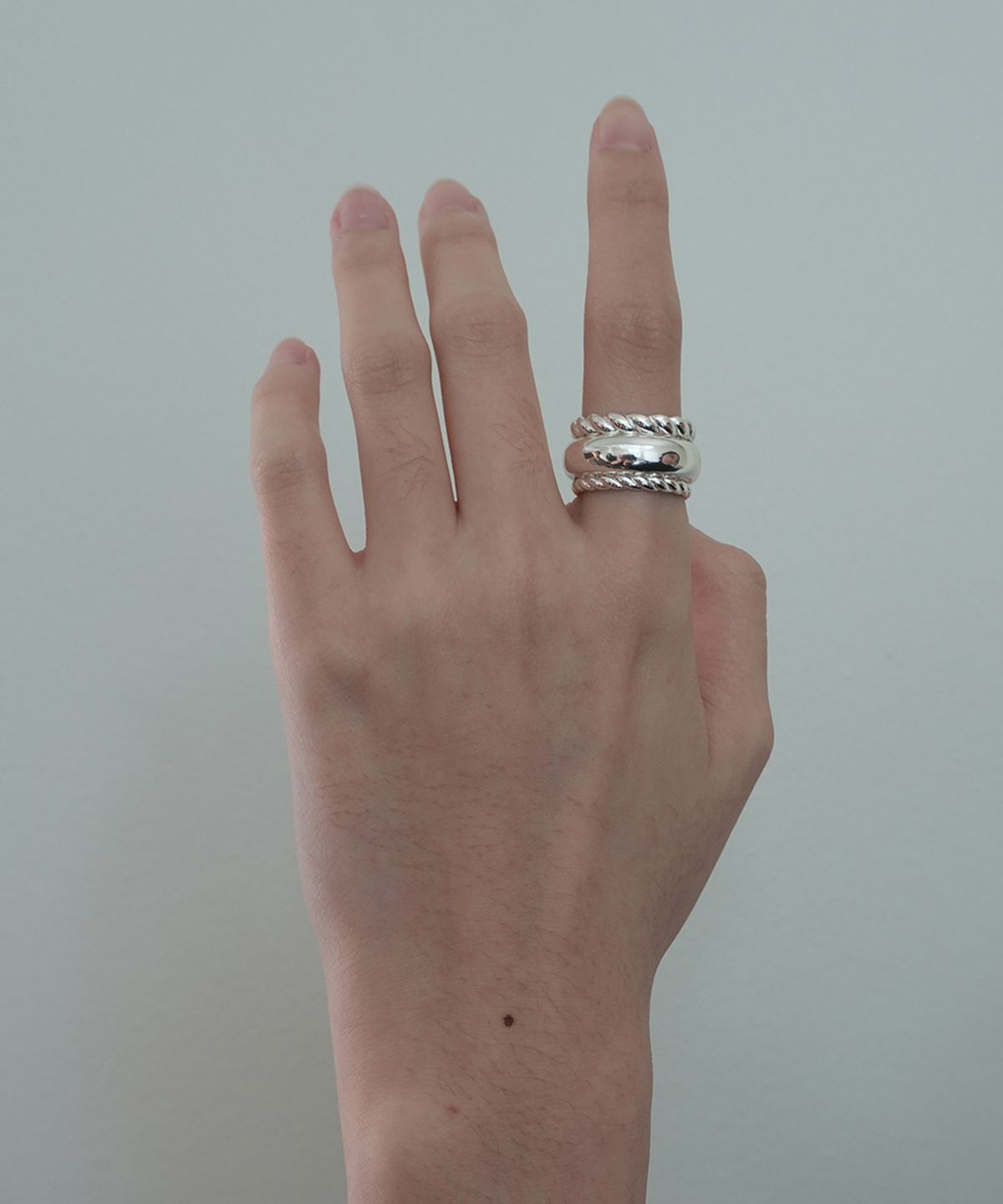 데누(DENU) Double twist volume ring