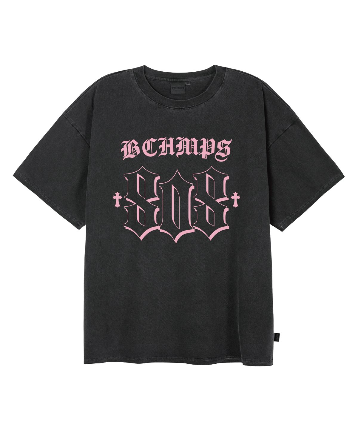 본챔스(BORN CHAMPS) [2 COLORS] 808TRIBAL 오버핏 피그먼트 반팔티셔츠 B25ST69