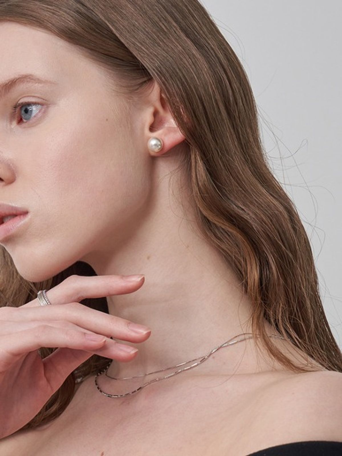 조에나(ZOENA) Basic pearl earrings