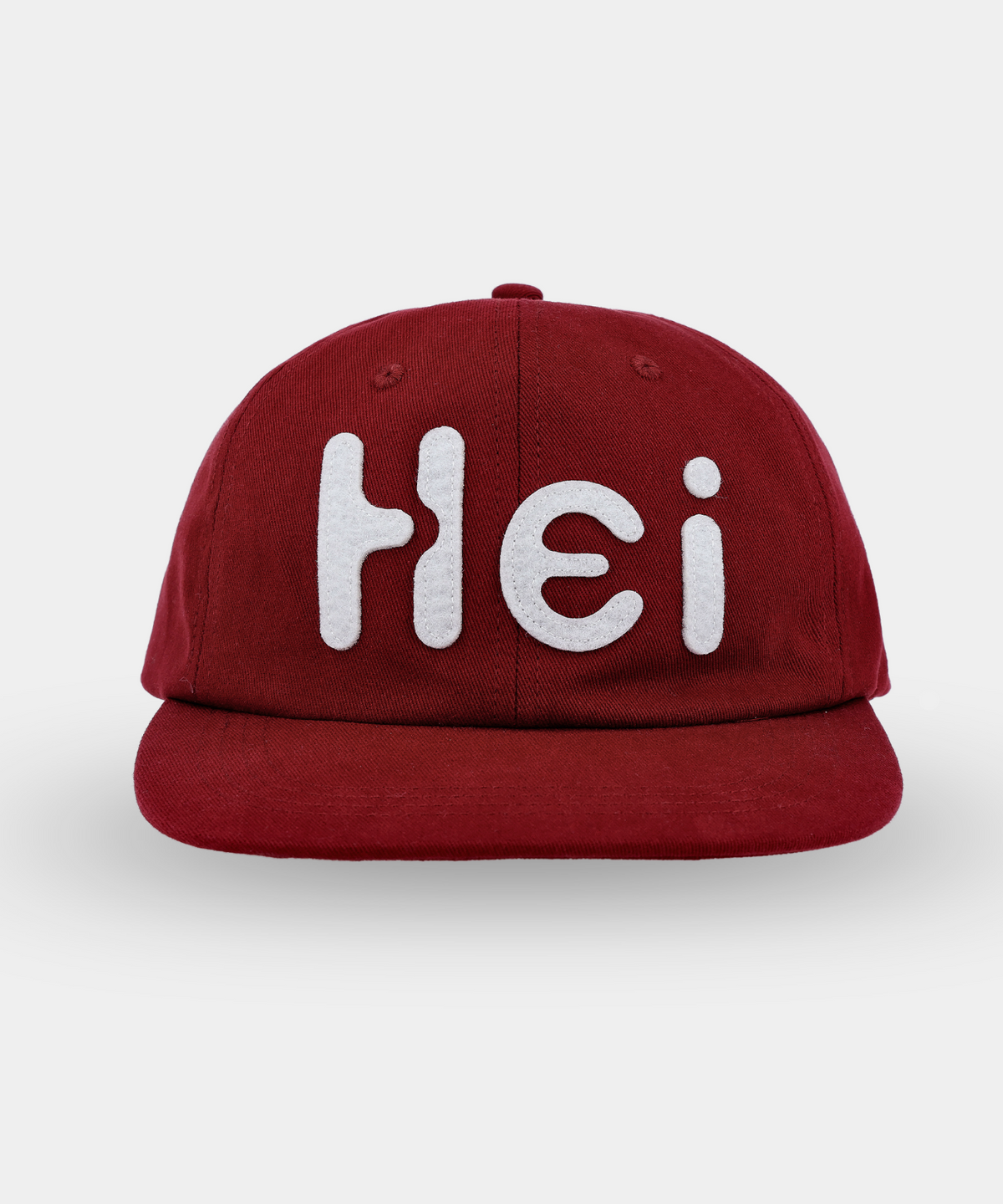 하이산(HEISAN) Hei 빅로고 펠트캡 레드