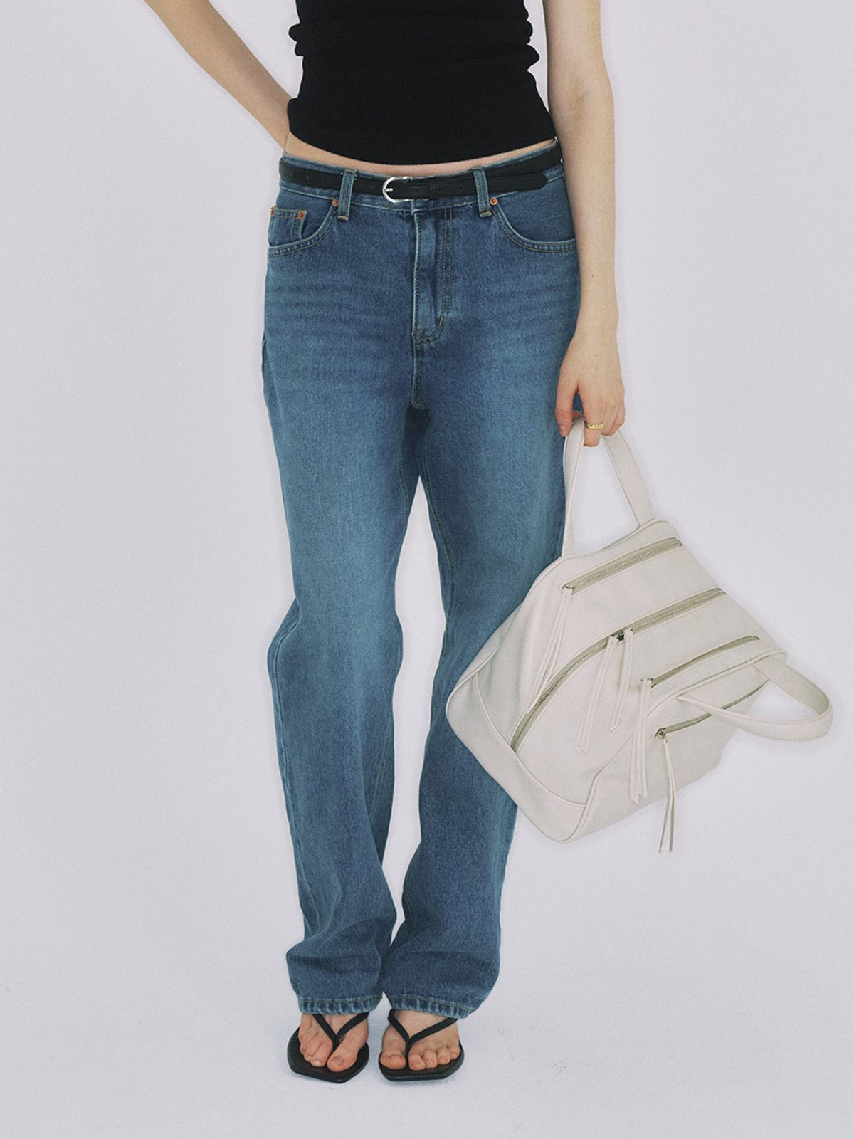 데누(DENU) [아울렛] Vintage fit medium blue denim