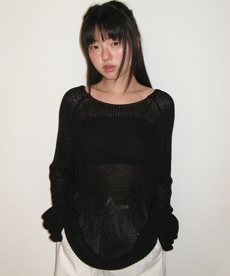 SUMMER LOOSE FIT PULLOVER BLACK