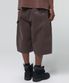 CONTOUR DOUBLE KNEE SHORTS [BROWN]
