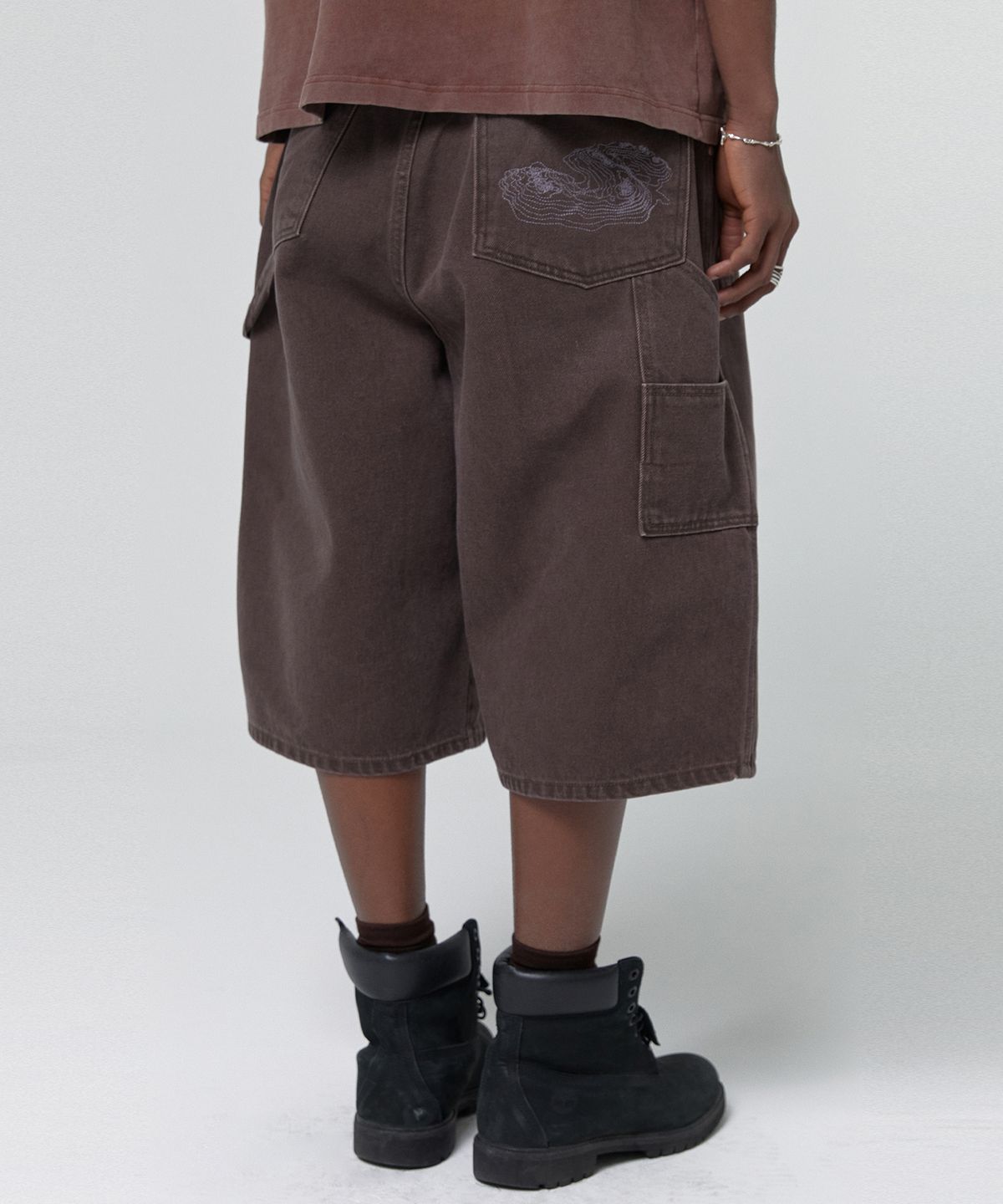스웨이드(SUADE) CONTOUR DOUBLE KNEE SHORTS [BROWN]