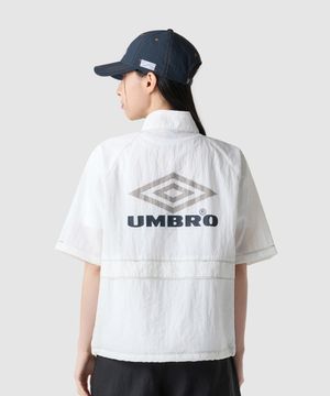 크리스피 타슬란 반팔 스탠넥 아노락 아이보리(UQ223CWT59)