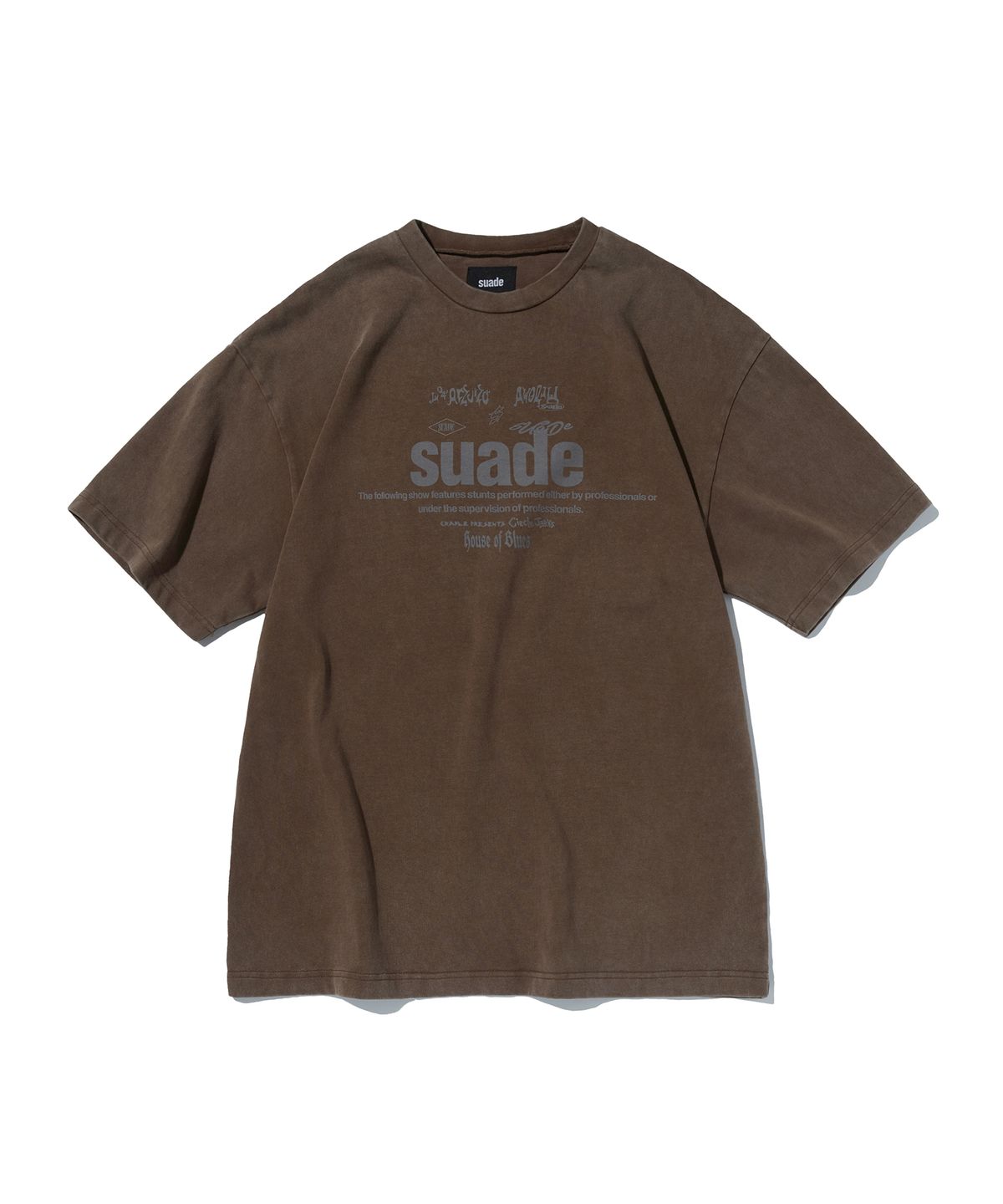 스웨이드(SUADE) MIXED LOGO TEE [DARK BROWN]