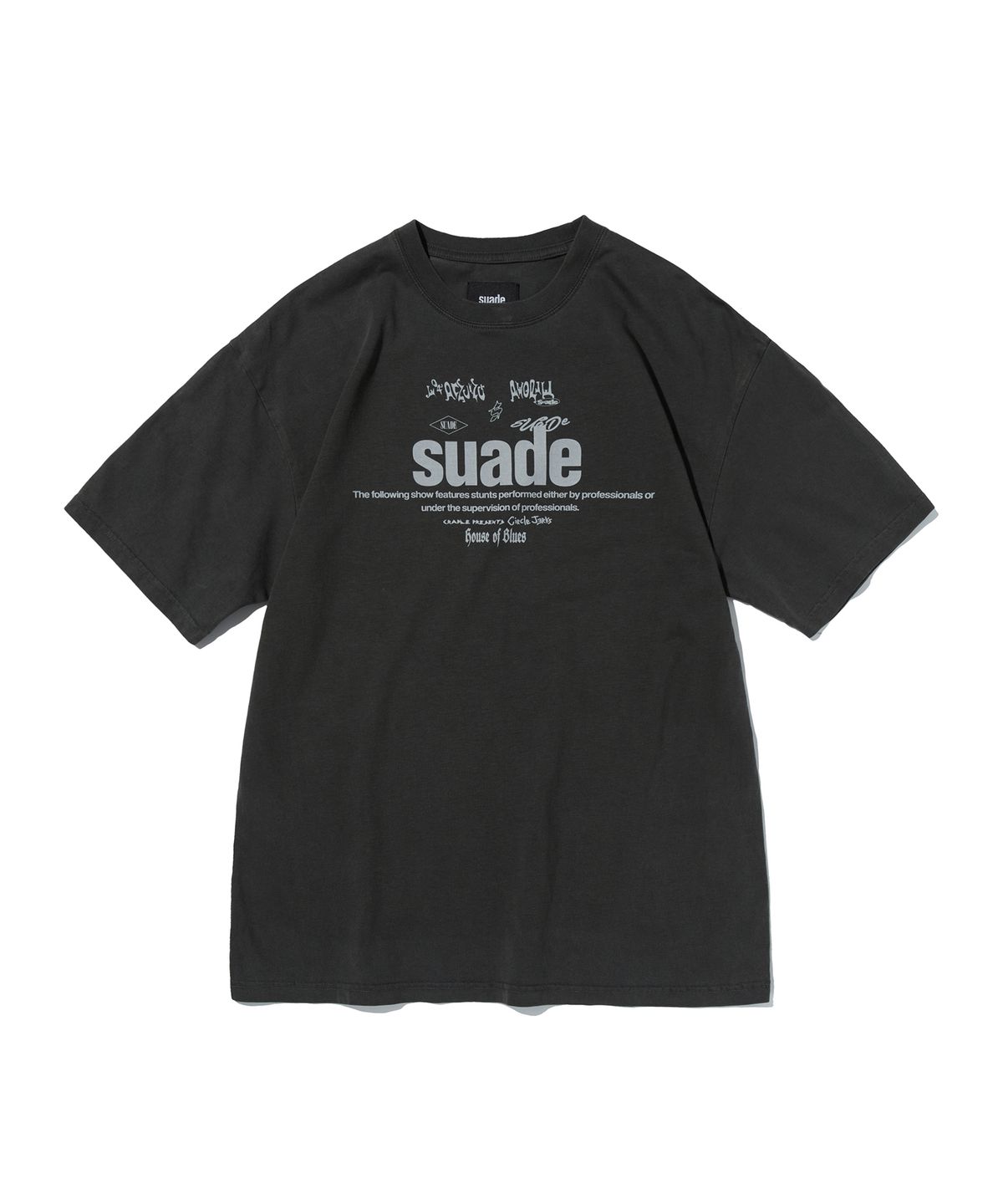 스웨이드(SUADE) MIXED LOGO TEE [PIGMENT BLACK]