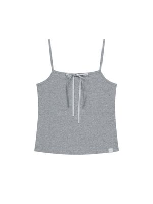 POINTELLE RIBBON CAMI [HEATHER GREY]