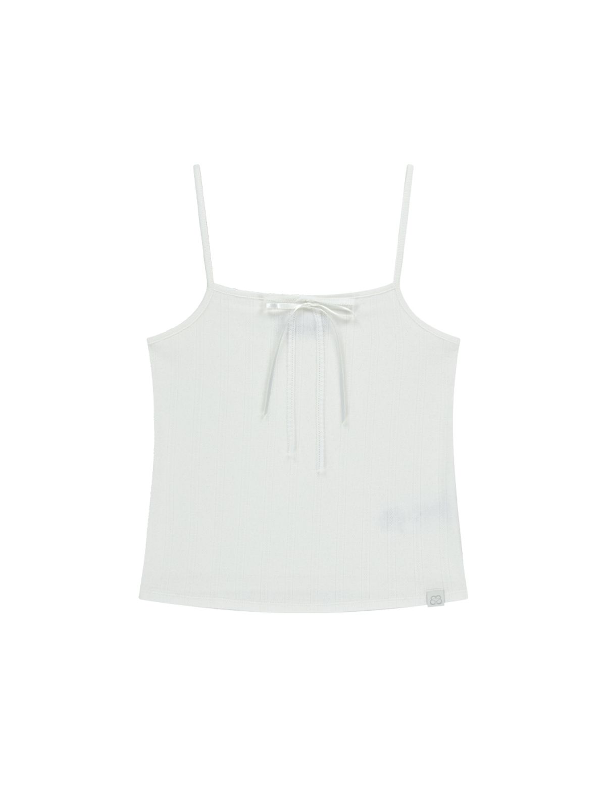 뚜오미오(TUOMIO) POINTELLE RIBBON CAMI [IVORY]
