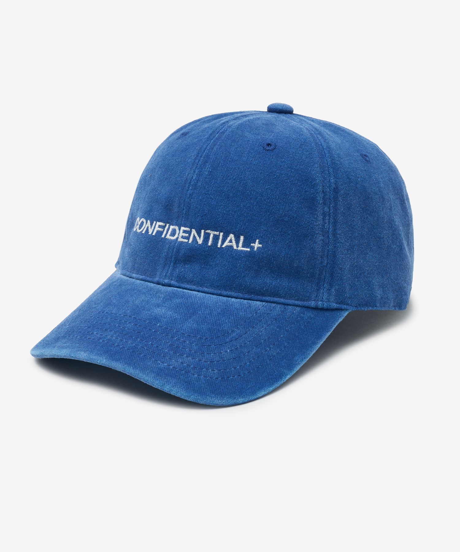 MUSINSA | LADY VOLUME CONFIDENTIAL STONE WASHED BALL CAP (BLUE)