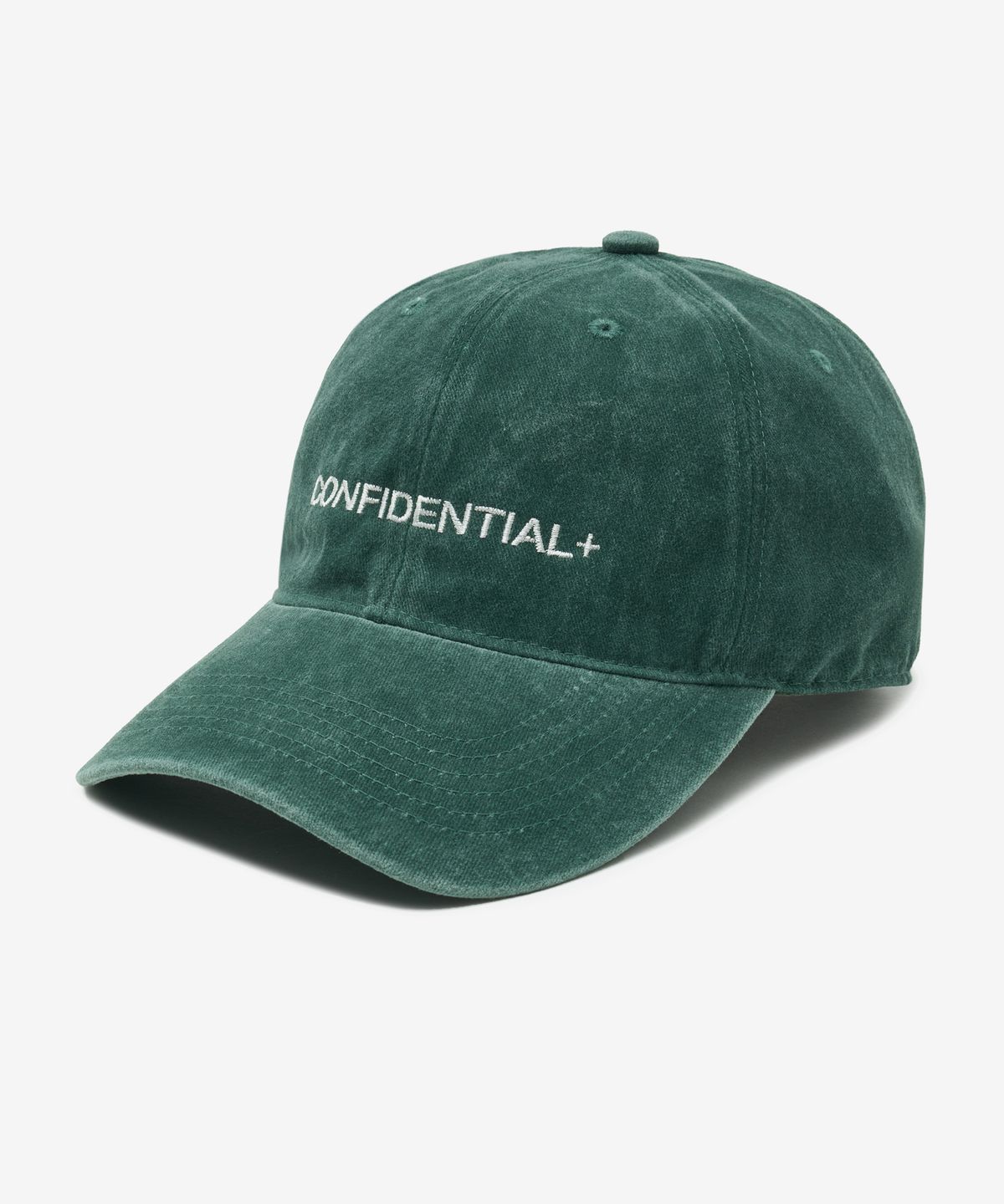 레이디 볼륨(LADY VOLUME) CONFIDENTIAL 스톤 워시드 볼캡 (GREEN)