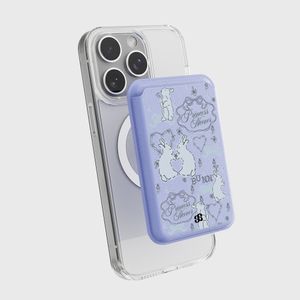 소프트 버니-PURPLE(맥세이프-레더 카드지갑)