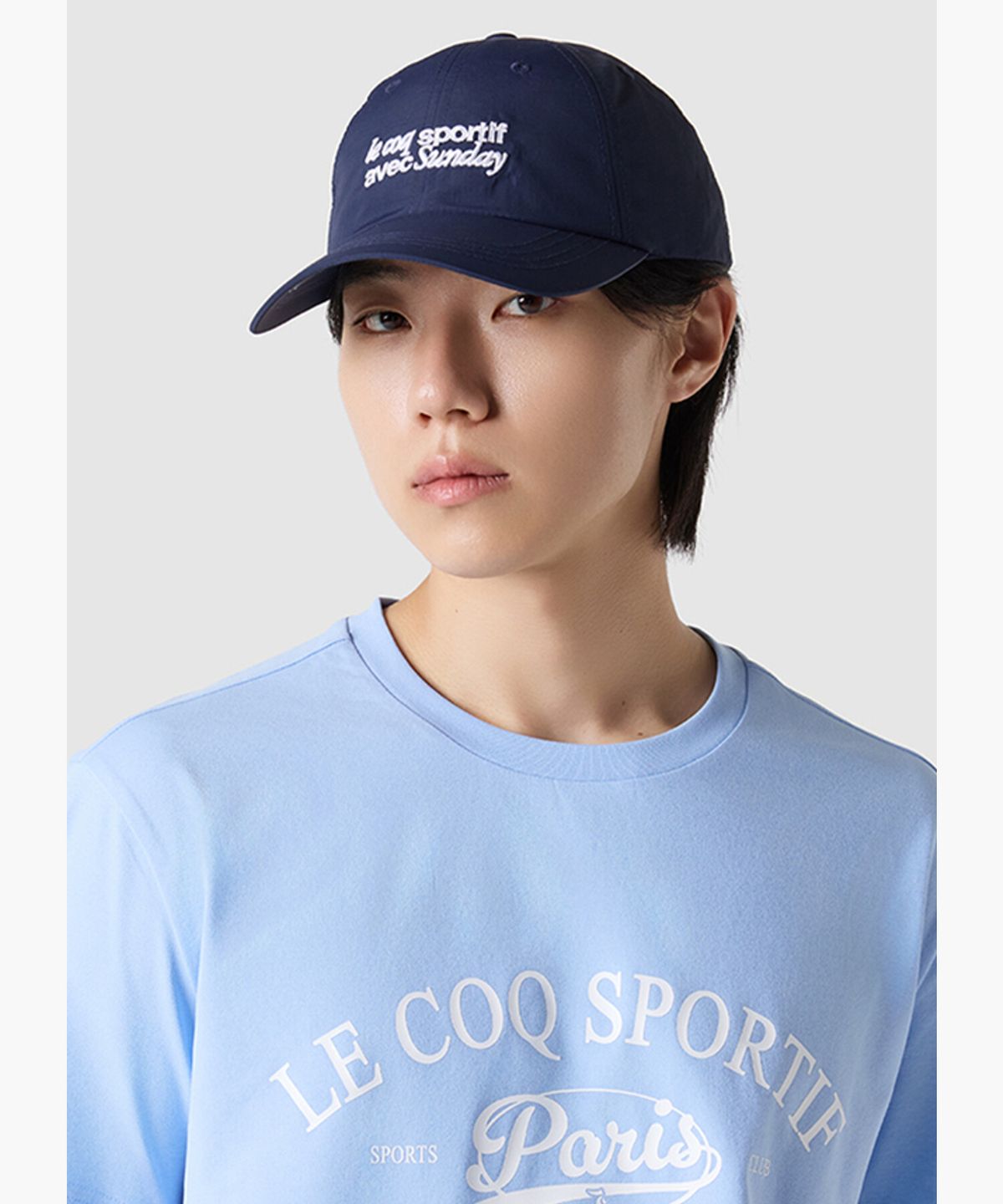 르꼬끄(LECOQ) 핫썸머 레터링 볼캡 - 네이비(QQ223ACP61)