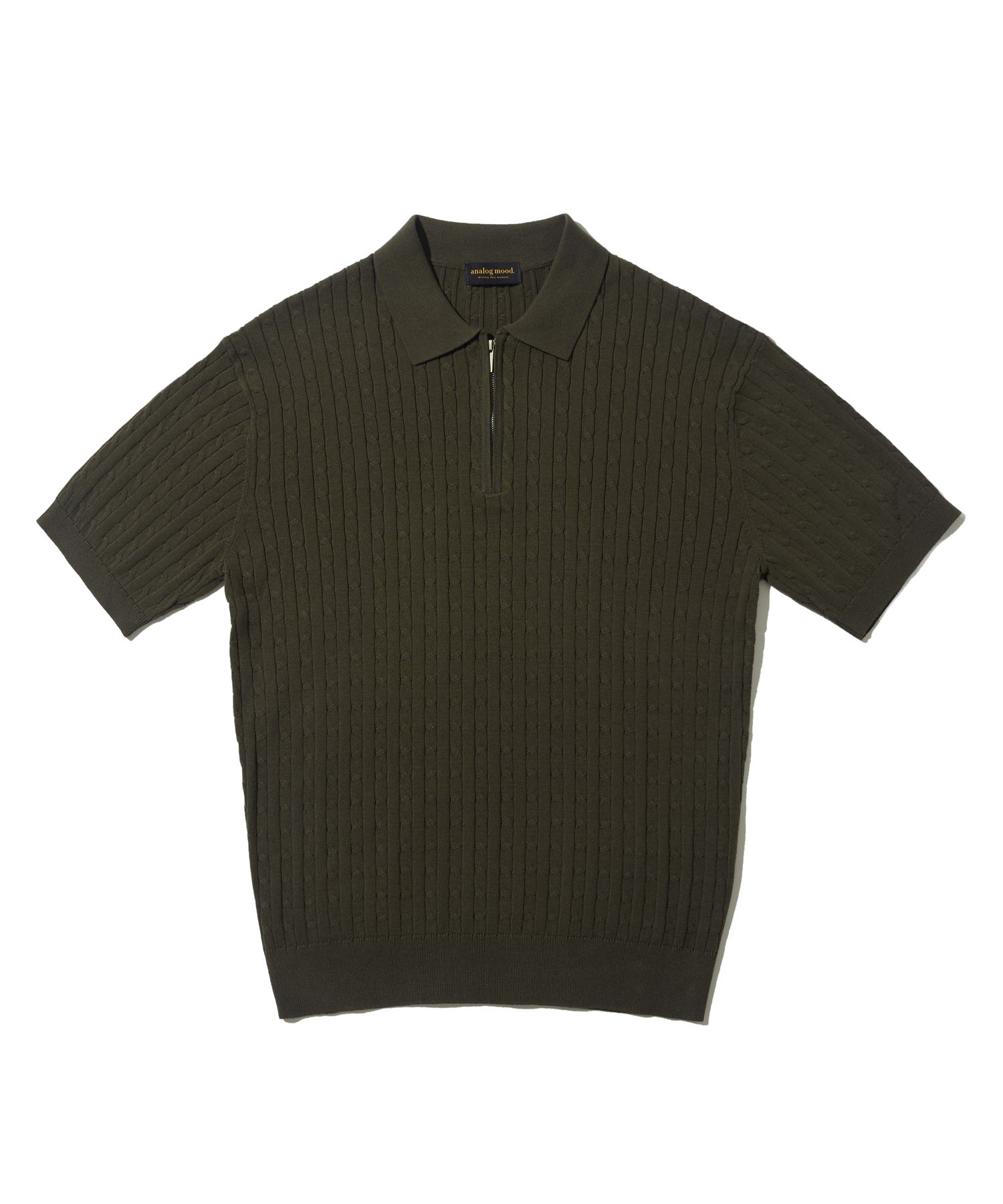 【COSYHARU】Washable cable short sleeve knit COSYHARU】Washable cable short sleeve knit (COSYHARU/ニット
