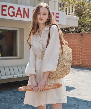 [2TYPE][3컬러] 소프트 셔츠 원피스