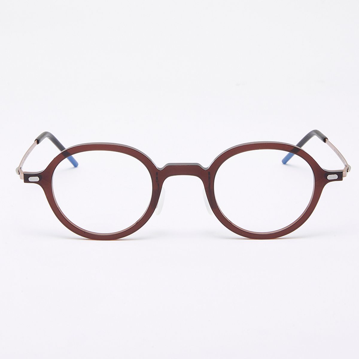 알로아이웨어(ALO EYEWEAR) [The air] AL5510 1624G 오리엔탈 라운드 초경량 안경테 브라운 로즈골드 블루라이트 렌즈 선택
