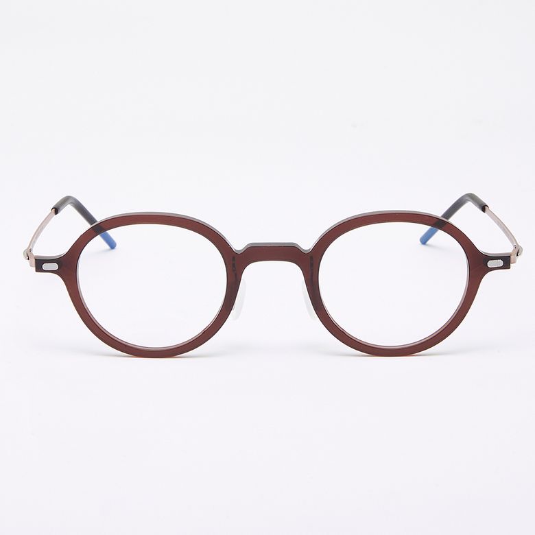 [The air] AL5510 1624G 오리엔탈 라운드 초경량 안경테 브라운 로즈골드 블루라이트 렌즈 선택