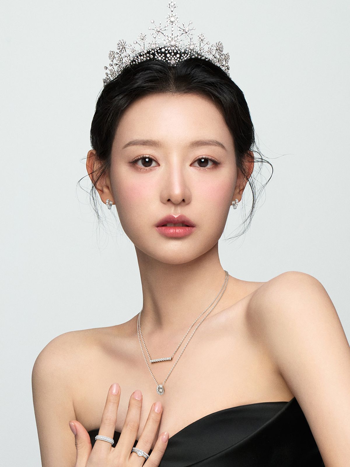 스톤헨지(STONEHENGE) 벨라 14K 랩 그로운 다이아몬드 목걸이 SA25B07M