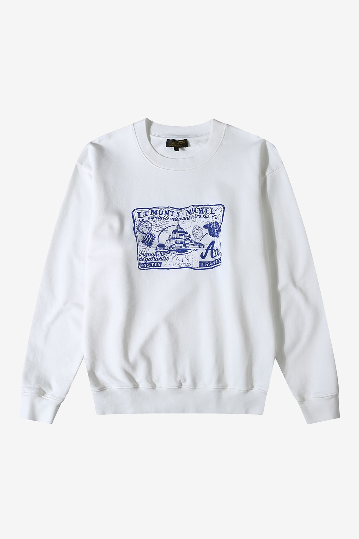 르몽생미셸(LE MONT ST MICHEL) TOLD - POST CARD SWEATER_White
