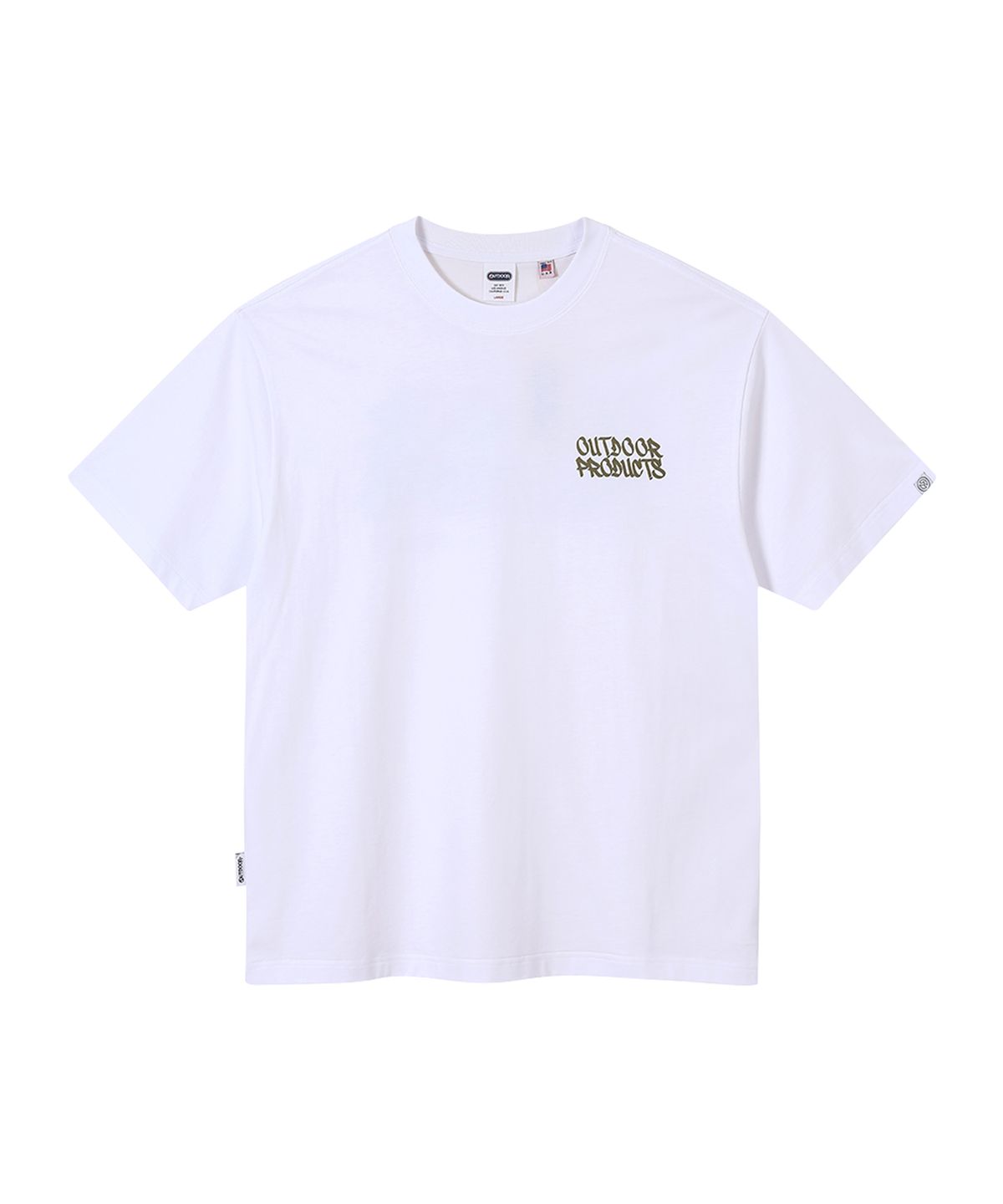 아웃도어 프로덕츠(OUTDOOR PRODUCTS) LOGO HALF SLEEVES (WHITE)