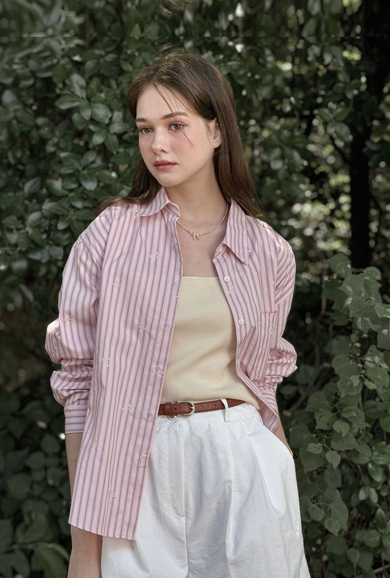 Lautre Stripe Ribbon shirts