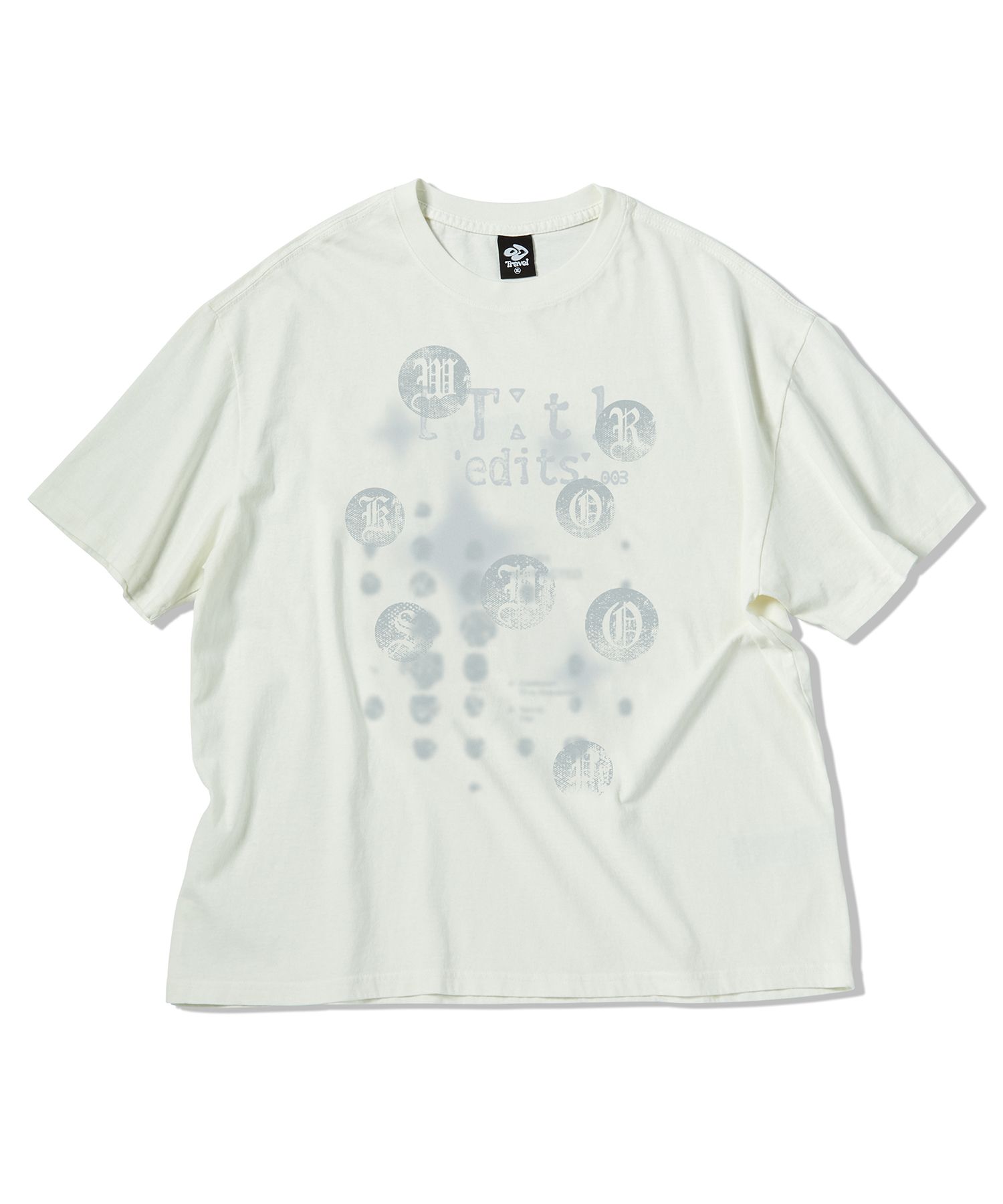 ★TRAVEL★ Athlete Pigment Short Sleeve T-Shirt Cream ☆TRAVEL☆ Athlete Pigment Short Sleeve T-Shirt Cream