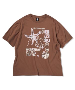 루미너스 반팔티 브라운