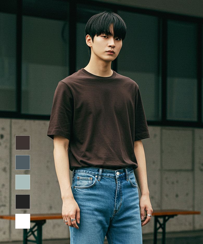 2PACK [5color]페트 실켓 반팔 티셔츠