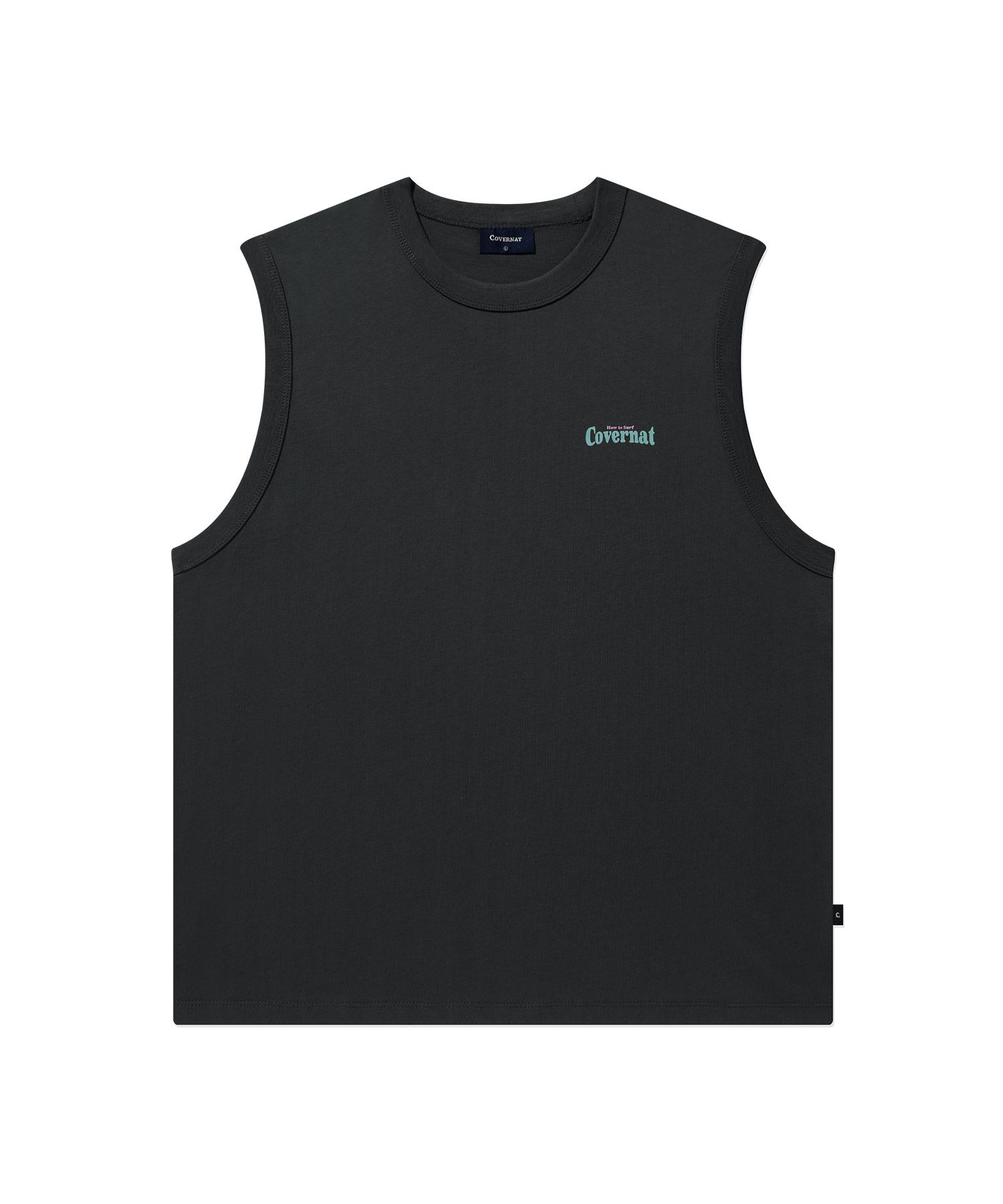 【COVERNAT】 Surfing Motion Graphic Sleeveless Charcoal MUSINSA | COVERNAT Surfing Motion Graphic Sleeveless Charcoal