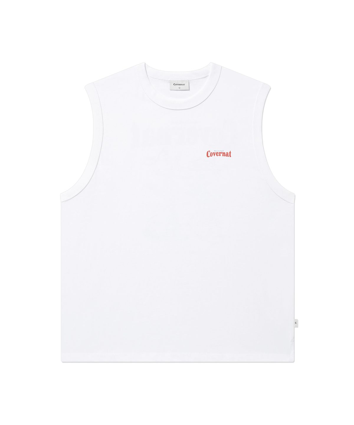 커버낫(COVERNAT) 서핑 모션 그래픽 슬리브리스 White