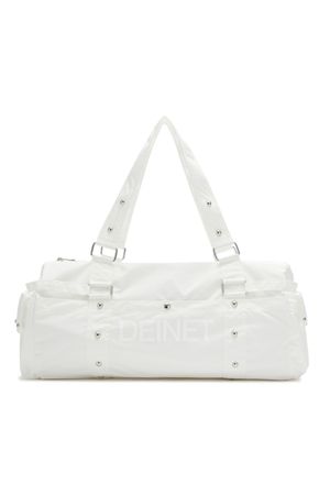 LOGO DUFFLE BAG IN WHITE