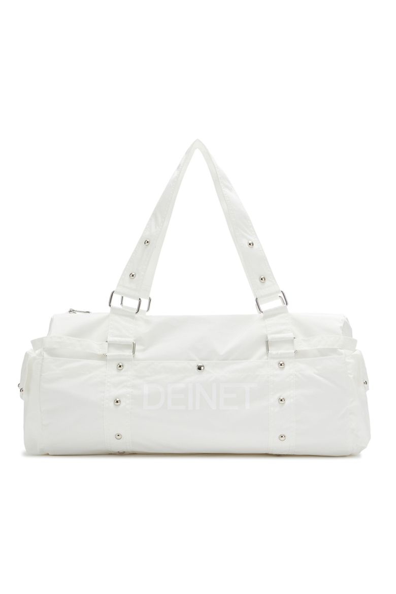 LOGO DUFFLE BAG IN WHITE