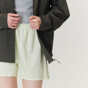 7LBO109 여성 트렁크 쇼츠 그린 스트라이프 세트 2PACK