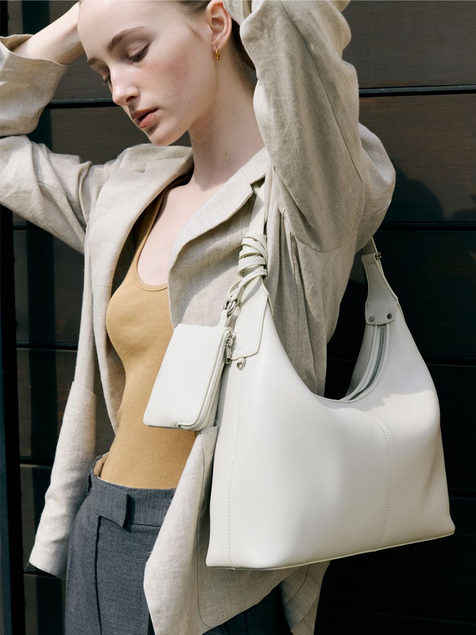 【DE MERIEL】 Veneta Hobo Bag Medium Cream MUSINSA | DEMERIEL Veneta Hobo Bag Medium Cream