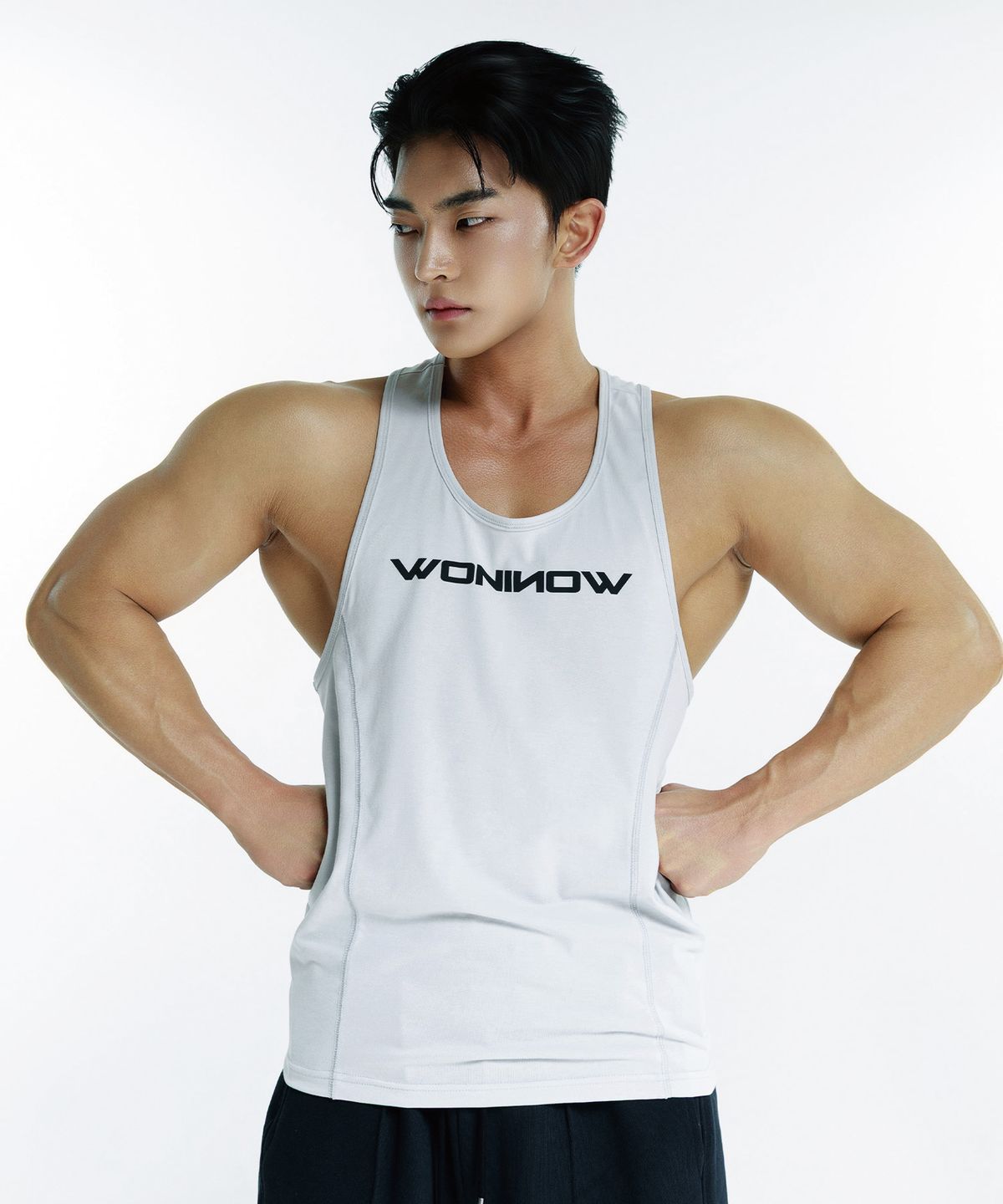 원나우(WONINOW) WONINOW PRO SLEEVELESS_LIGHT GRAY