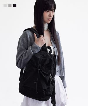 클래식 셔링 나일론 백팩_3colors