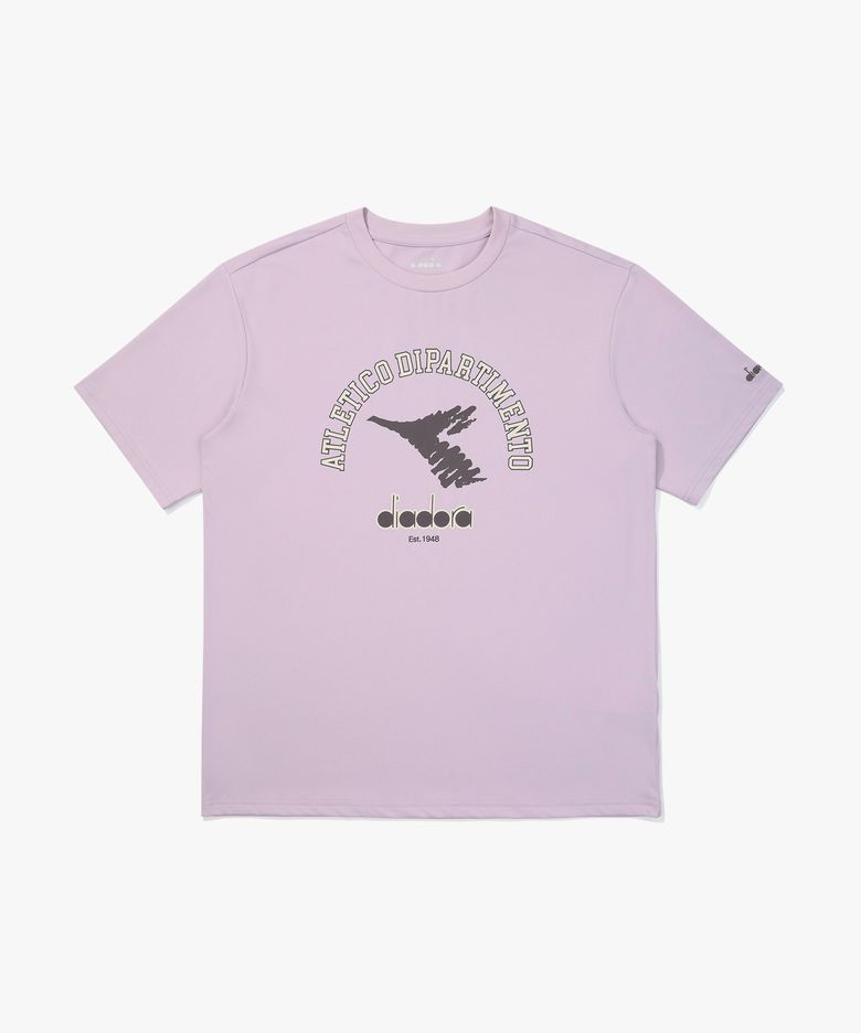 아카이브 아치 로고 반팔 티셔츠 VIOLET