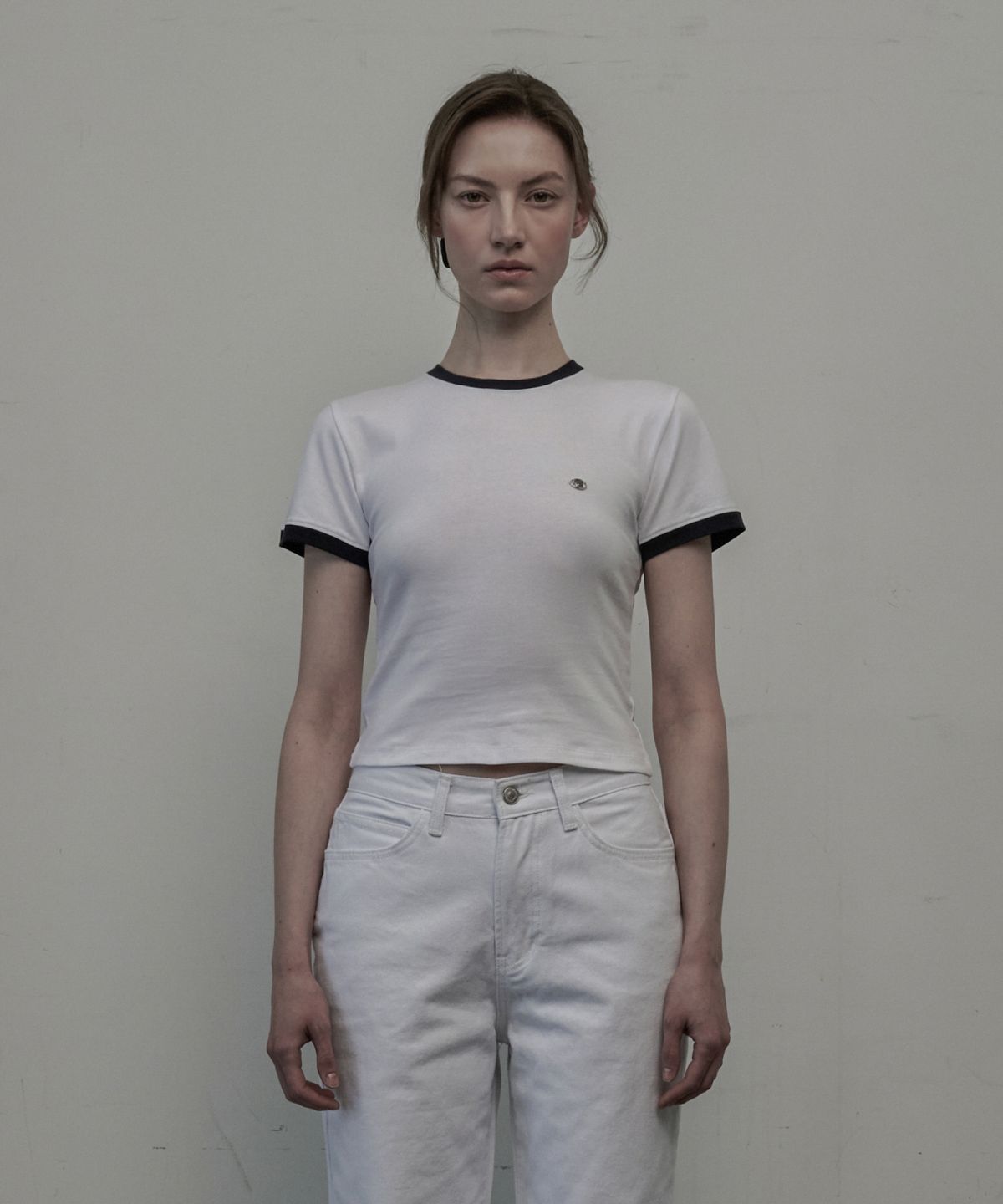 마우솔레움(MAU SOLEUM) Thea Ringer T-Shirt - White