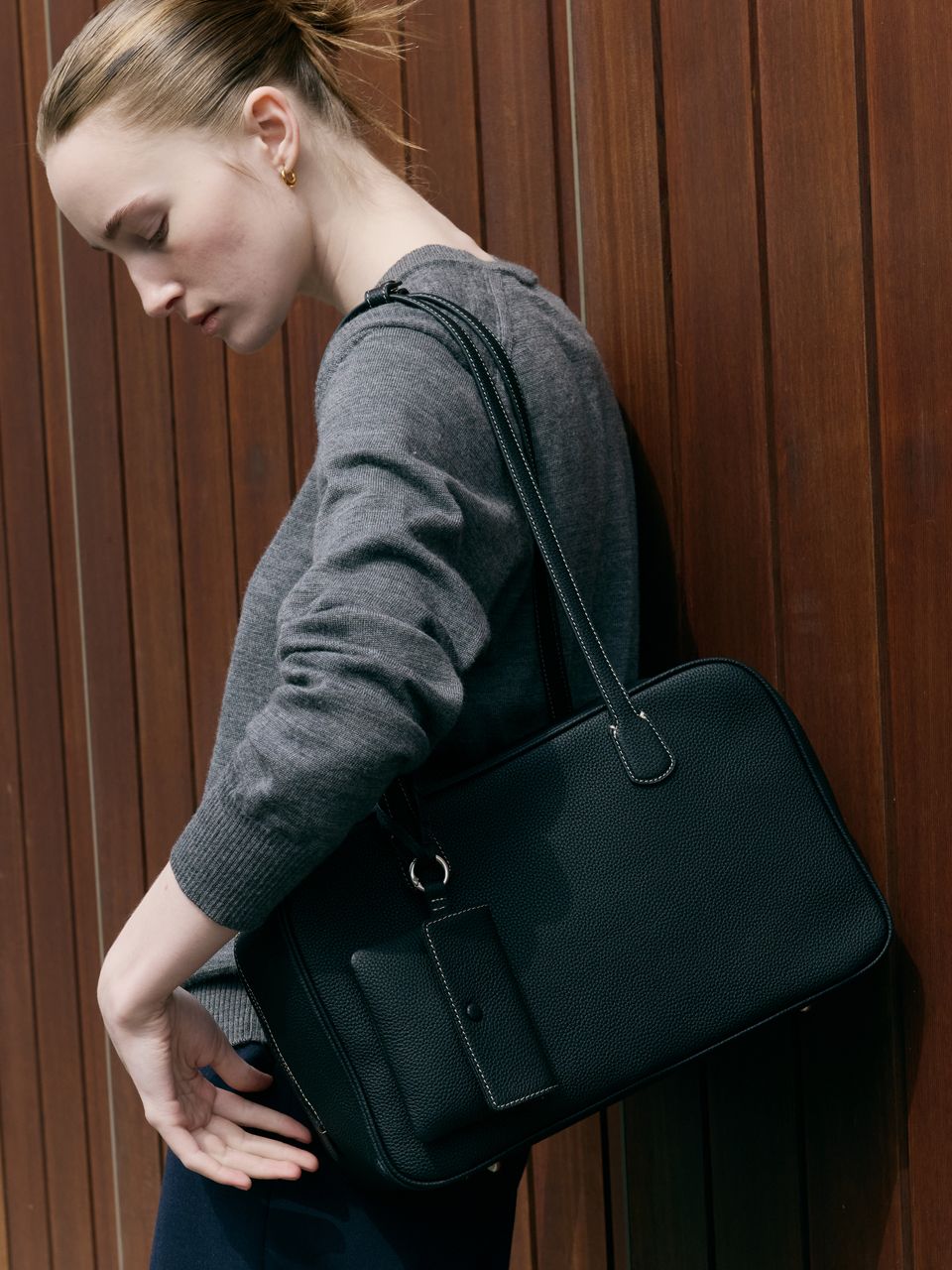 MUSINSA公式 | DEMERIEL Elise Boston Bag Plus Black