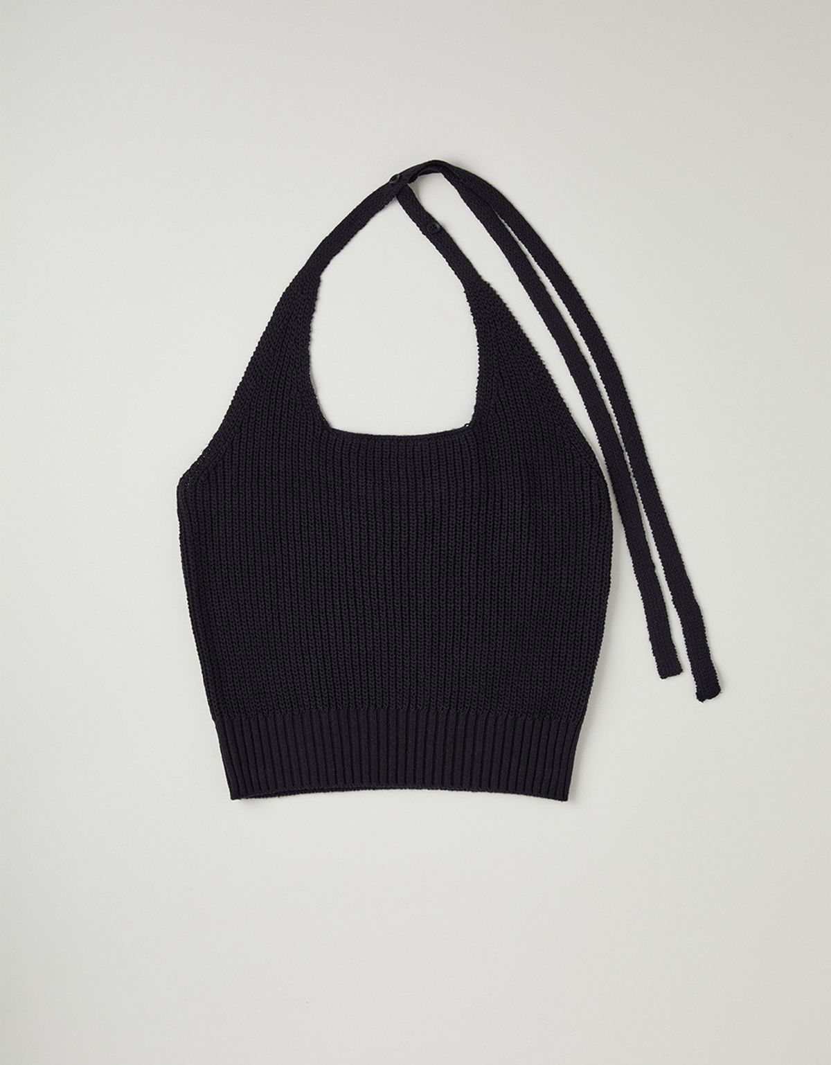러브어스유(LOVEUSU) Halterneck Sleeveless Knit (Navy)