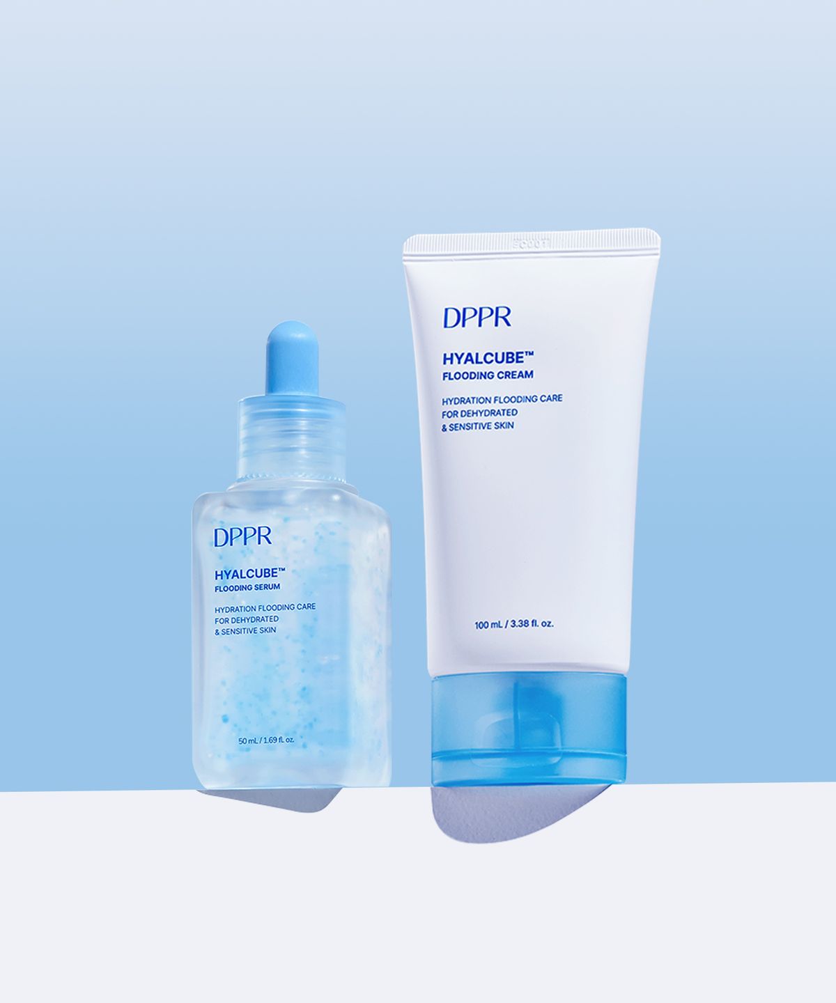 디퍼(DPPR) [수분충전 SET] 히알큐브 플러딩 수분크림 100ml + 플러딩 세럼 50ml
