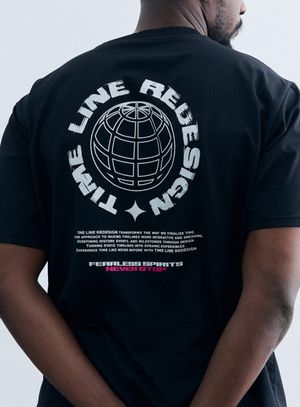 소로나 글로브 티셔츠 AM1192 BK