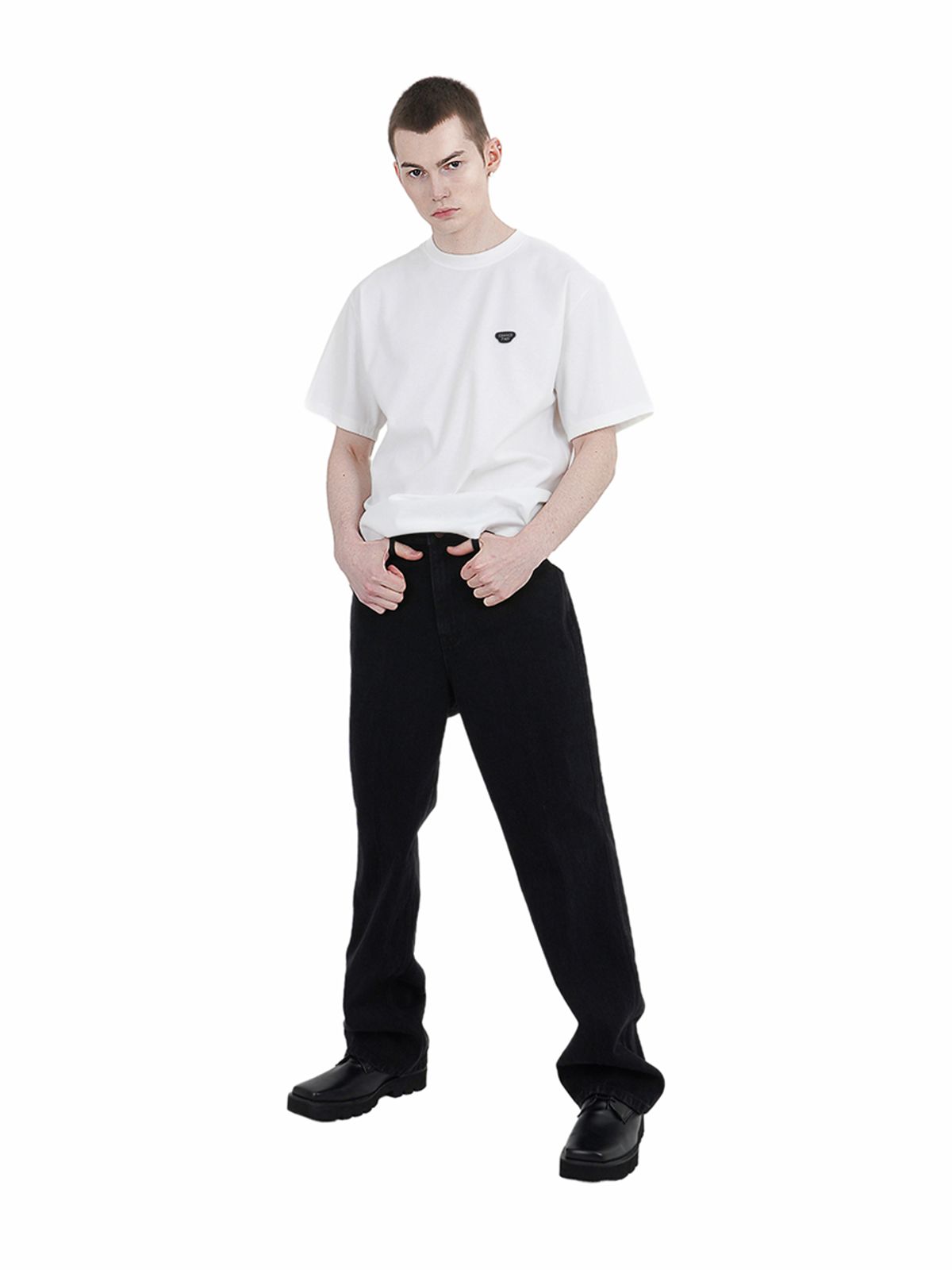 챈세스노이(CHANCE'S NOI) 뉴로프 스트레이트 피트 데님 팬츠/M251PT06BK