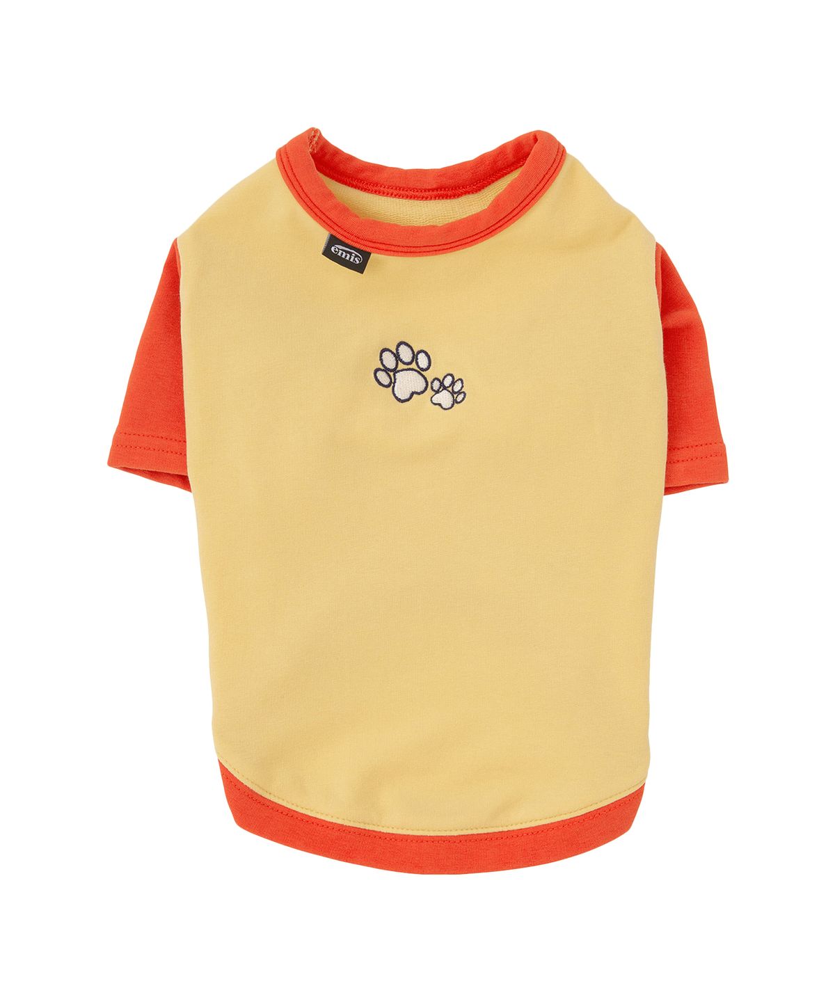 이미스(EMIS) [PET] RINGER TEE-YELLOW/ORANGE