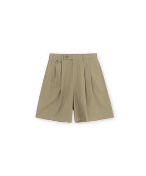 워시드 하프 팬츠, 베이지