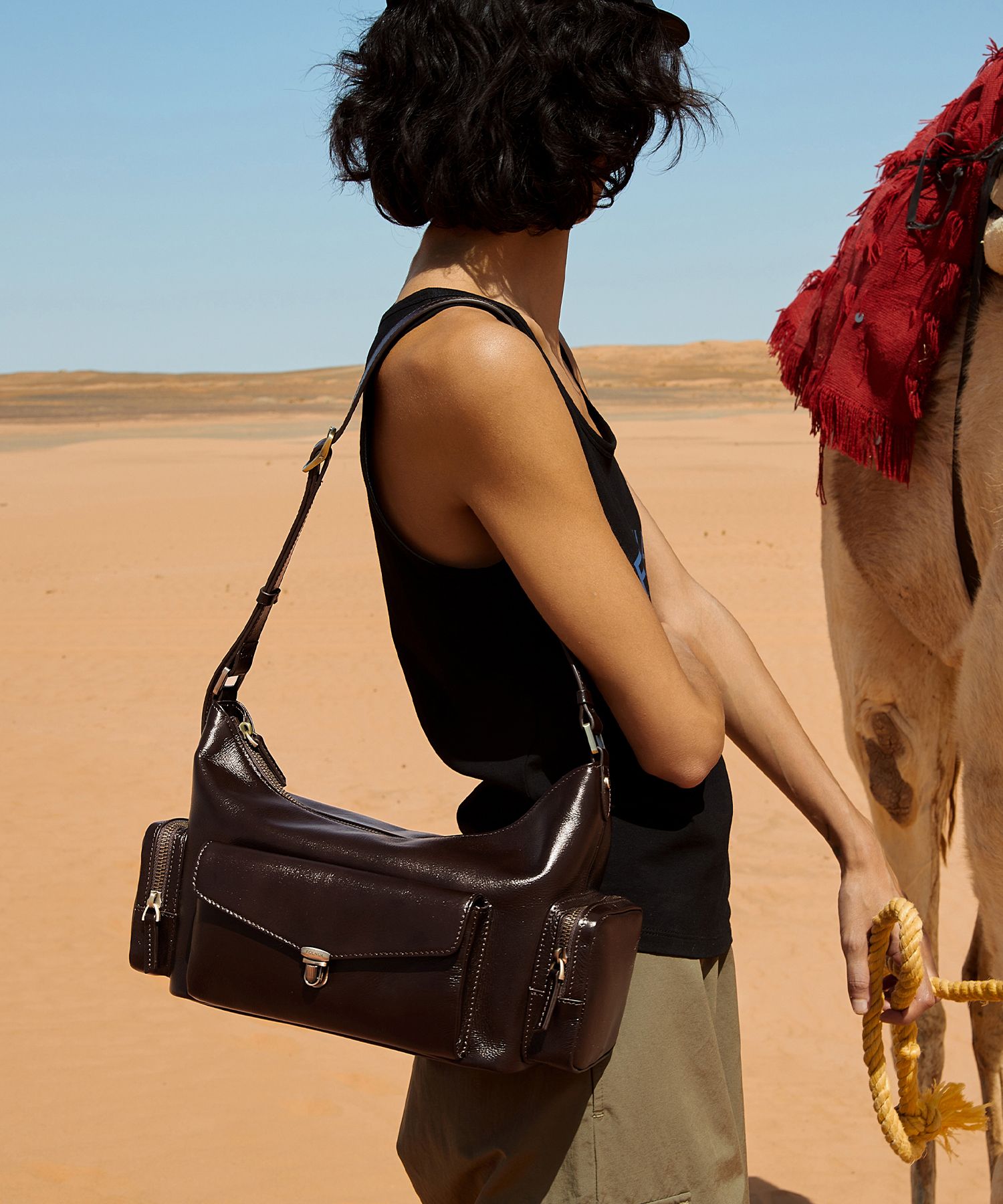 [韓国人気]★FOLNUA★CORNE Bag★ミディアム ショルダーバッグ★ MUSINSA | FOLNUA CORNE BAG [MARRON VINTAGE]