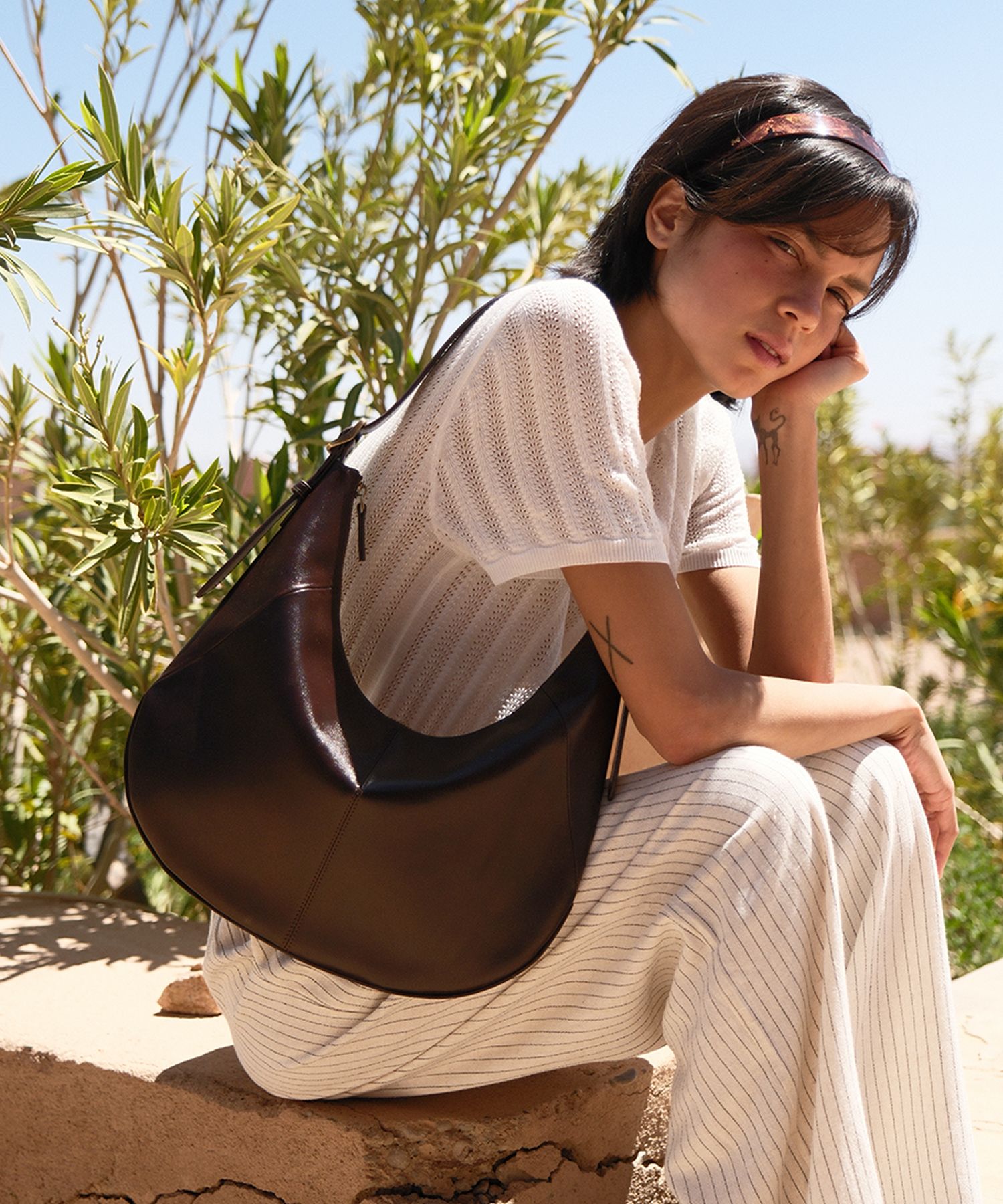 MUSINSA公式 | FOLNUA MOULE BAG [MARRON VINTAGE]