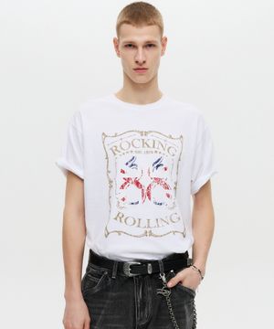 락앤롤 하프 슬리브 화이트