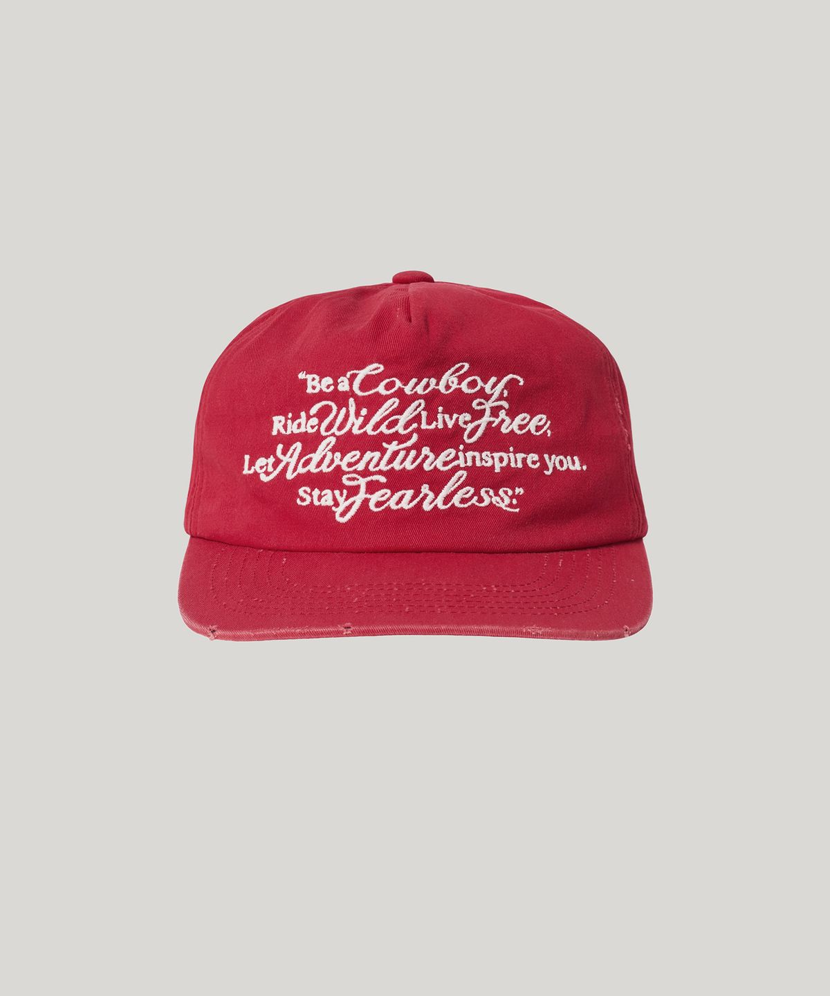 러스틱클럽(RUSTICCLUB) COWBOY MESSAGE CAP_RED